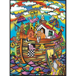 Kolorowanka welwetowa Arka Noego, 47x35 cm